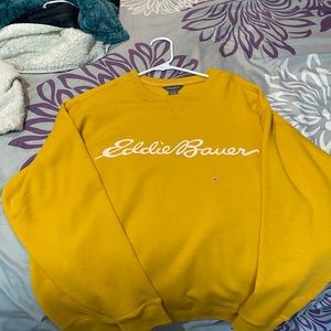 Eddie Bauer yellow crew neck